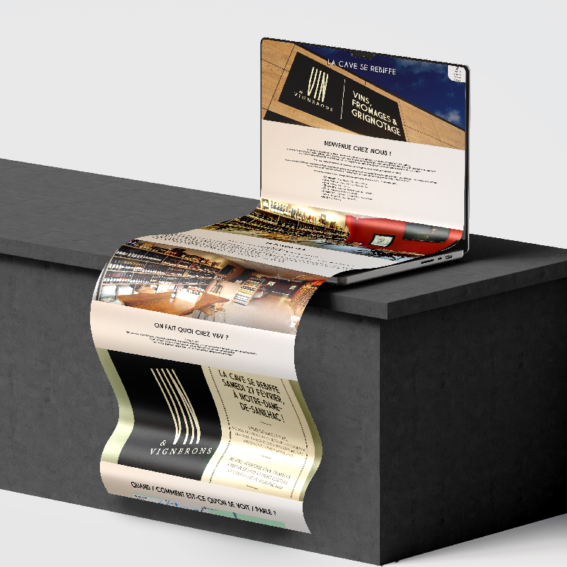 Site Vin et Vignerons développé par Hrafn Studio