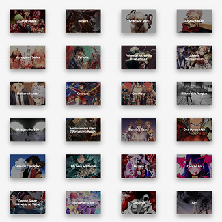 Animes – Développement – Portfolio Mathis Backert