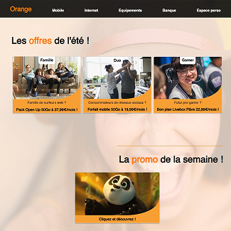 Orange – Développement – Portfolio Mathis Backert